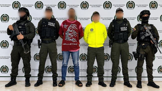 Capturan a alias ‘Amaranto’, señalado de coordinar ataques armados contra la Fuerza Pública en Córdoba. Foto: Policía Nacional.