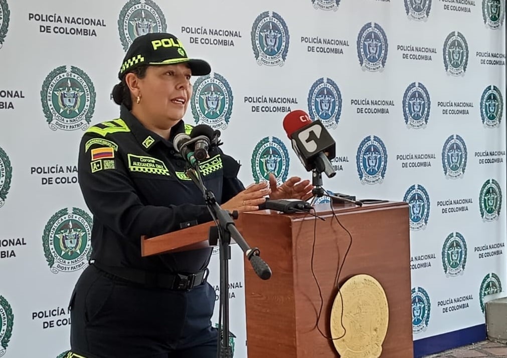 Coronel Alexandra Díaz Gómez, comandante de la Policía Metropolitana de Pereira - Caracol Radio Pereira.