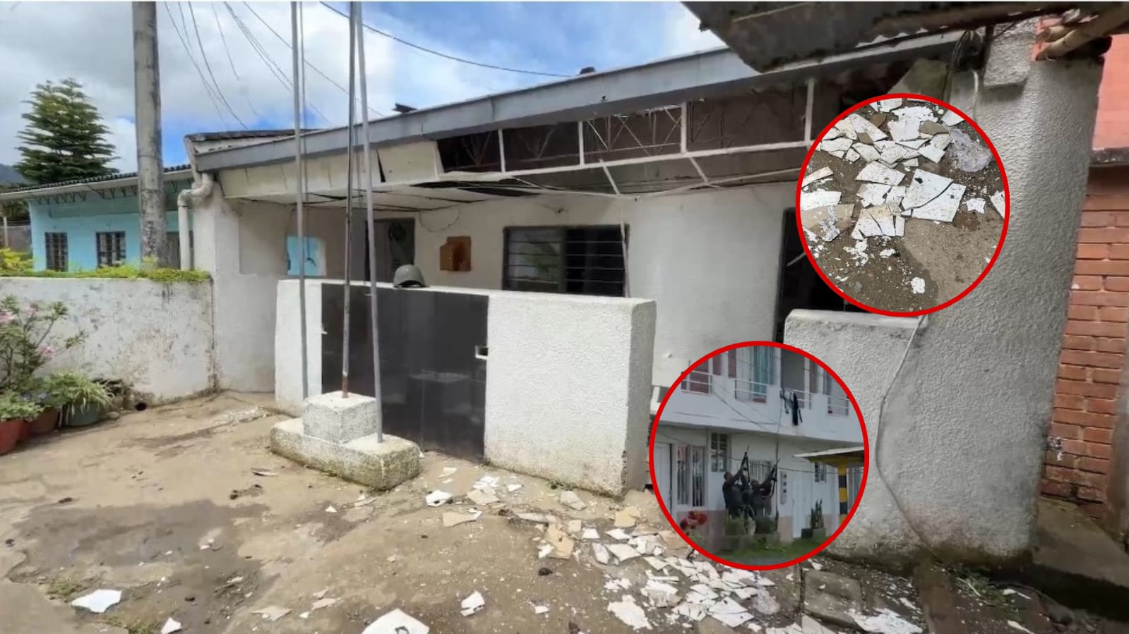 Segundo intento de ataque con drones en El Queremal se presentó cuando las autoridades estaban en la zona verificando los daños del primer atentado.