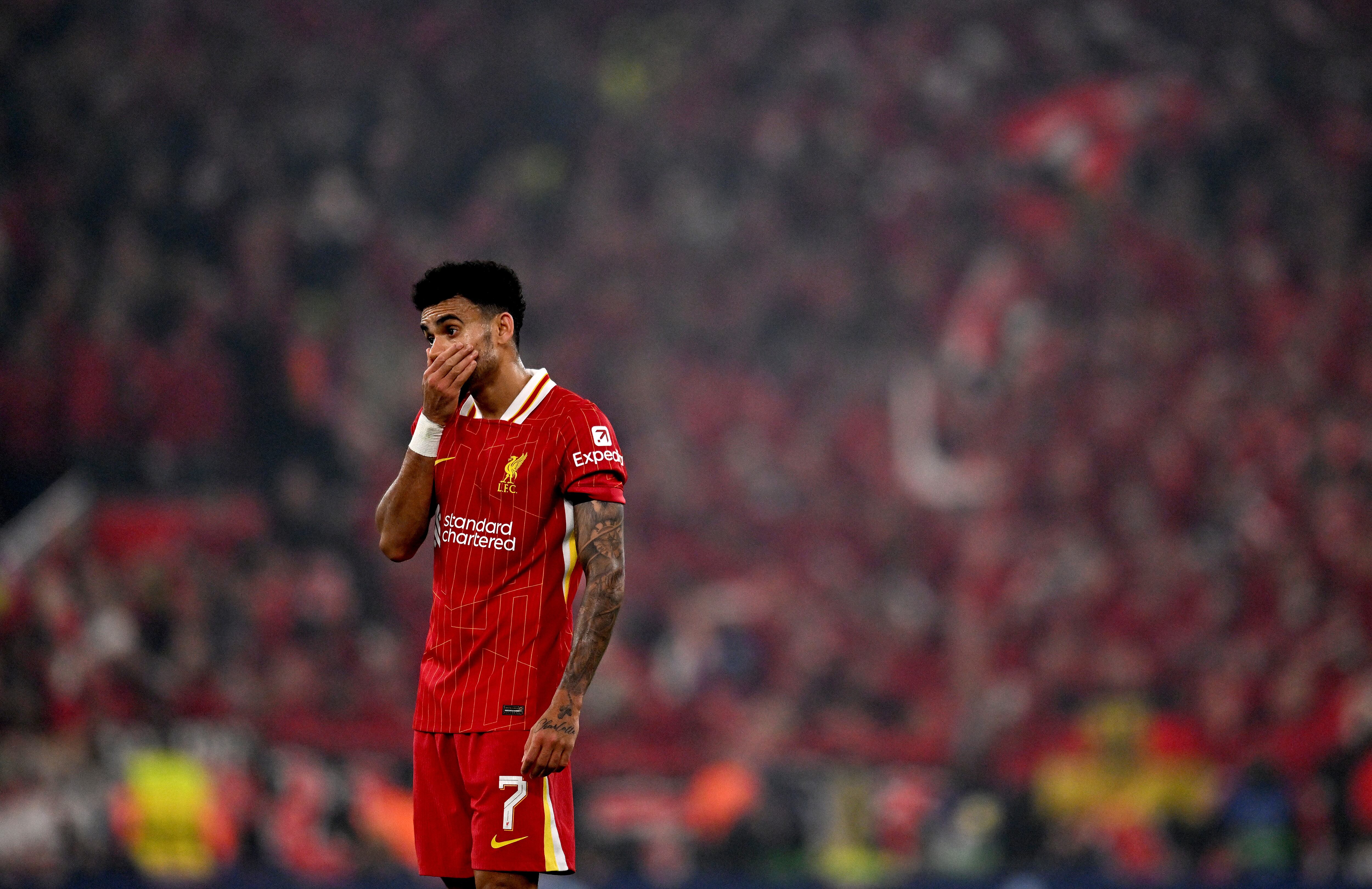 Luis Díaz (Photo by Andrew Powell/Liverpool FC via Getty Images)