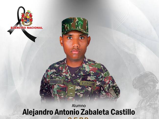 Alumno Alejandro Antonio Zabaleta. Foto: Ejército Nacional