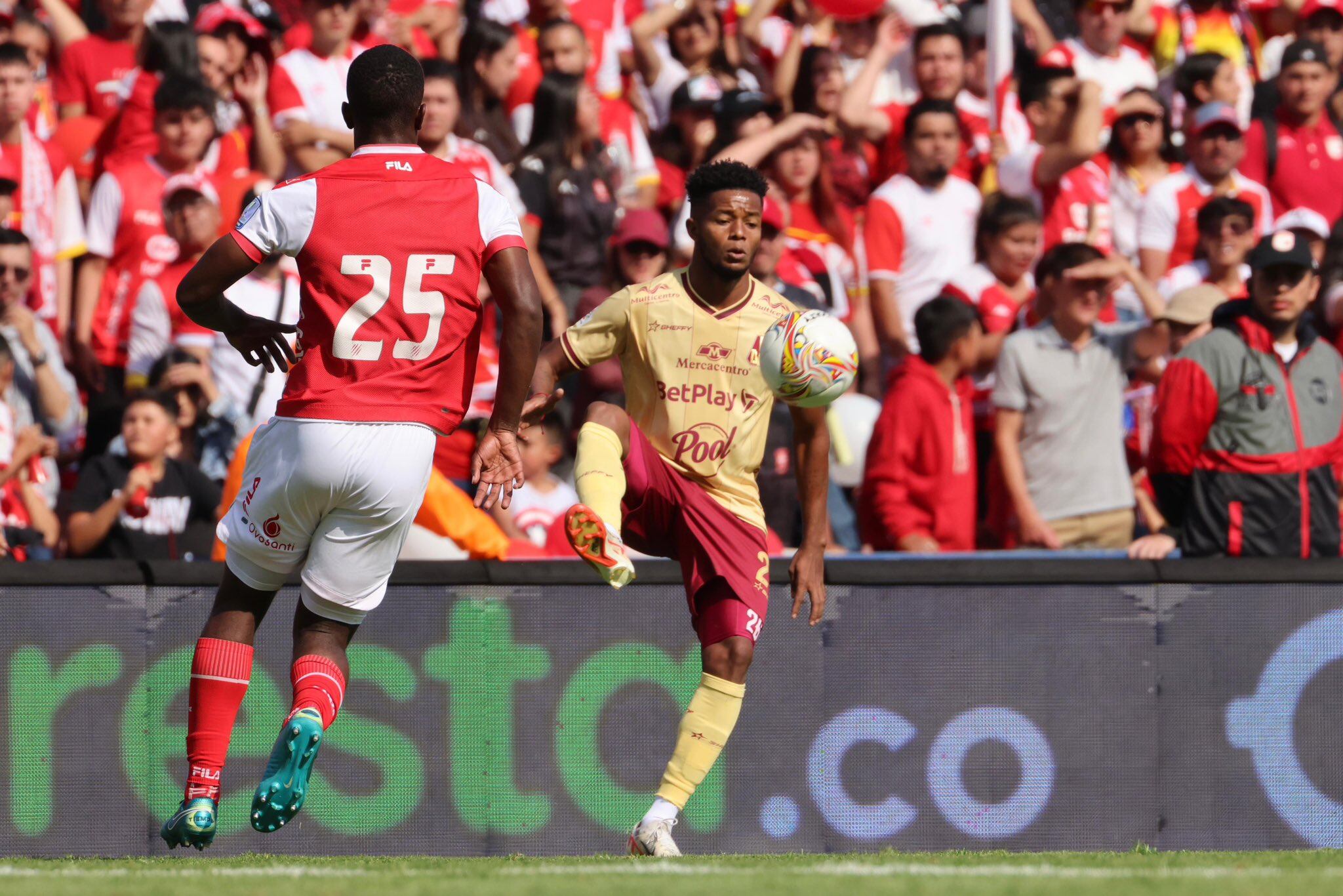 Santa Fe y Tolima empataron 1-1 en el partido de la fecha / Twitter: @cdtolima.