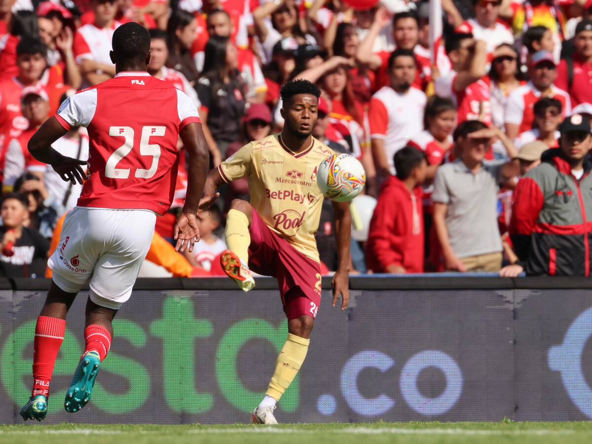 Santa Fe y Tolima igualan en un partidazo y se mantienen en la parte alta de la tabla