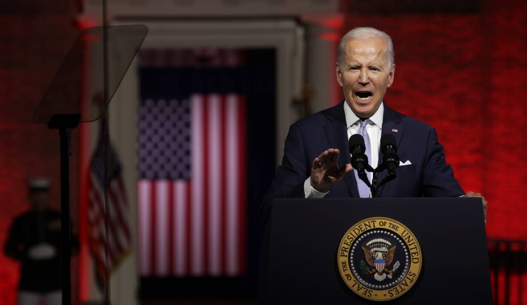 Trump representa un extremismo que amenaza la democracia de EE.UU.: Biden. Foto: Getty