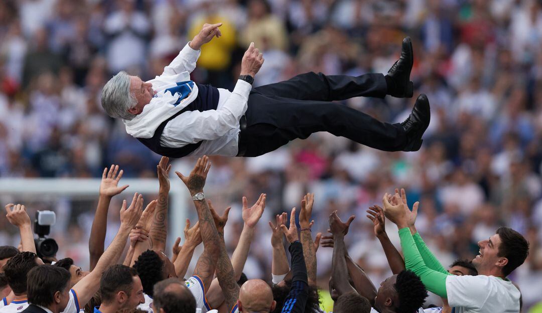 Carlo Ancelotti viene de ganar LaLiga con el Real Madrid.