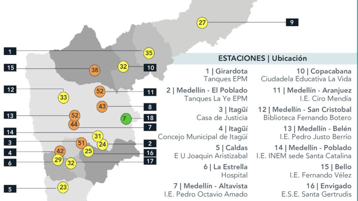 Empeora calidad del aire en el Valle de Aburrá