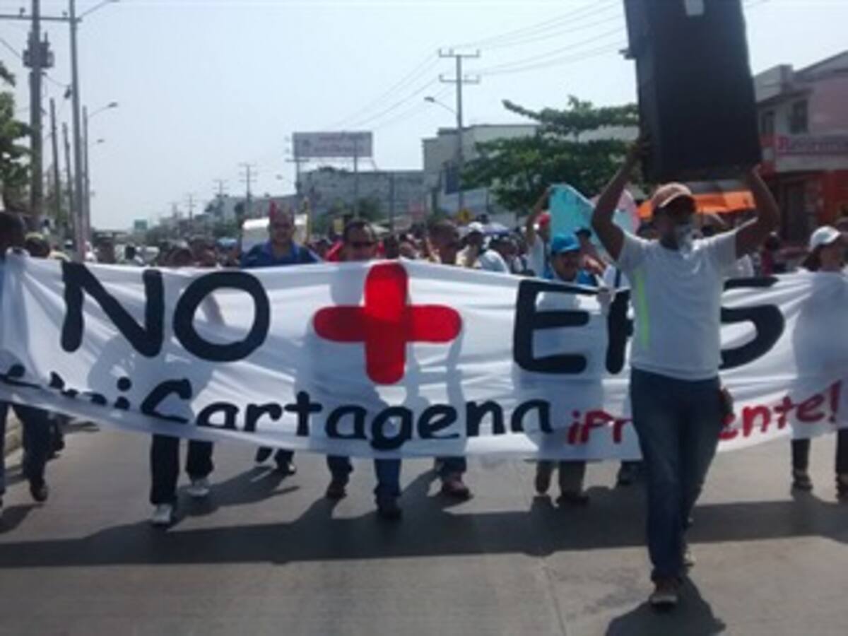 Estudiantes de Cartagena volvieron a marchar contra las EPS