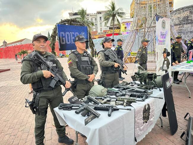 3.300 uniformados garantizar la seguridad en esta temporada decembrina y año nuevo en Cartagena