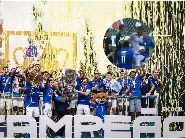 Cruzeiro celebra el título del Campeonato Mineirao / Twitter: @Cruzeiro.