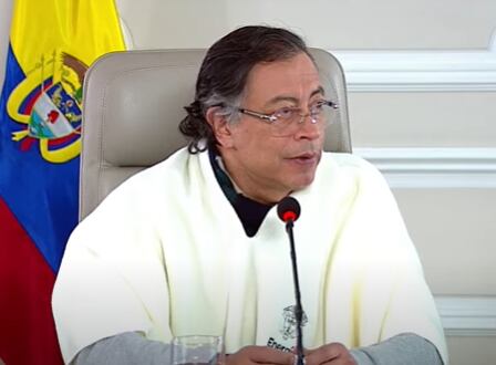 Gustavo Petro, presidente de Colombia. Foto: captura de pantalla consejo de ministros