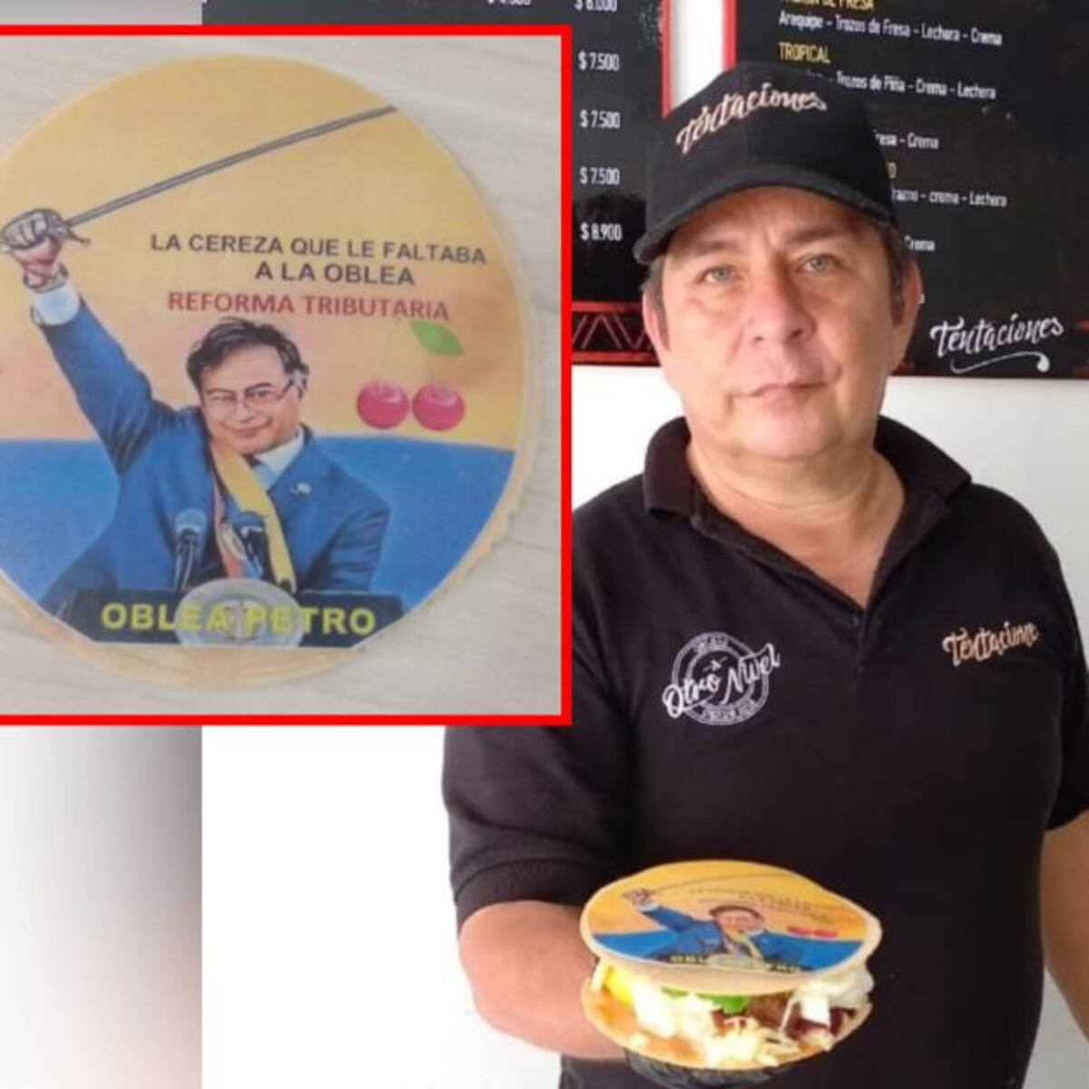 Así es la oblea 'Petro', creada en rechazo a la Reforma Tibutaria