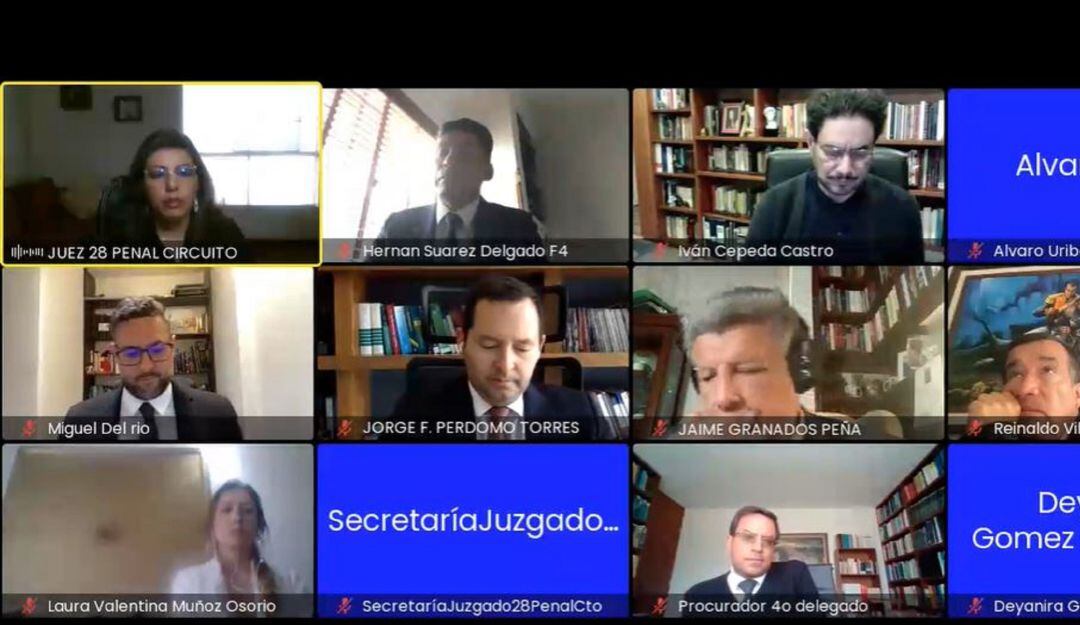 Audiencia de solicitud de preclusión que solicitó la Fiscalía en favor de Álvaro Uribe Vélez 