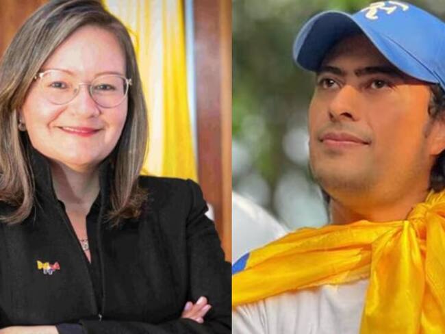 Cielo Rusinque y Nicolás Petro. Foto: Colprensa