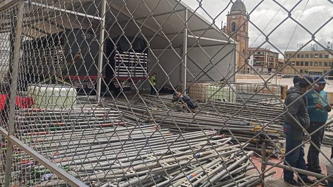 Plaza de Bolivar / Montaje Aguinaldo Boyacense 2022