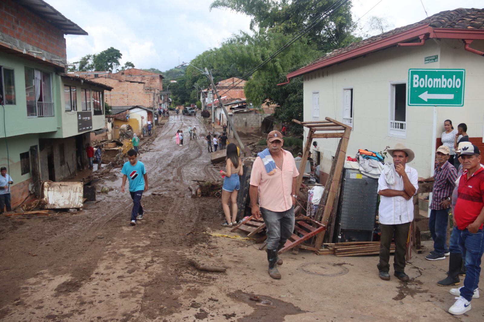 Emergencia en Venecia dejó siete personas desaparecidas Foto: Gobernación de Antioquia