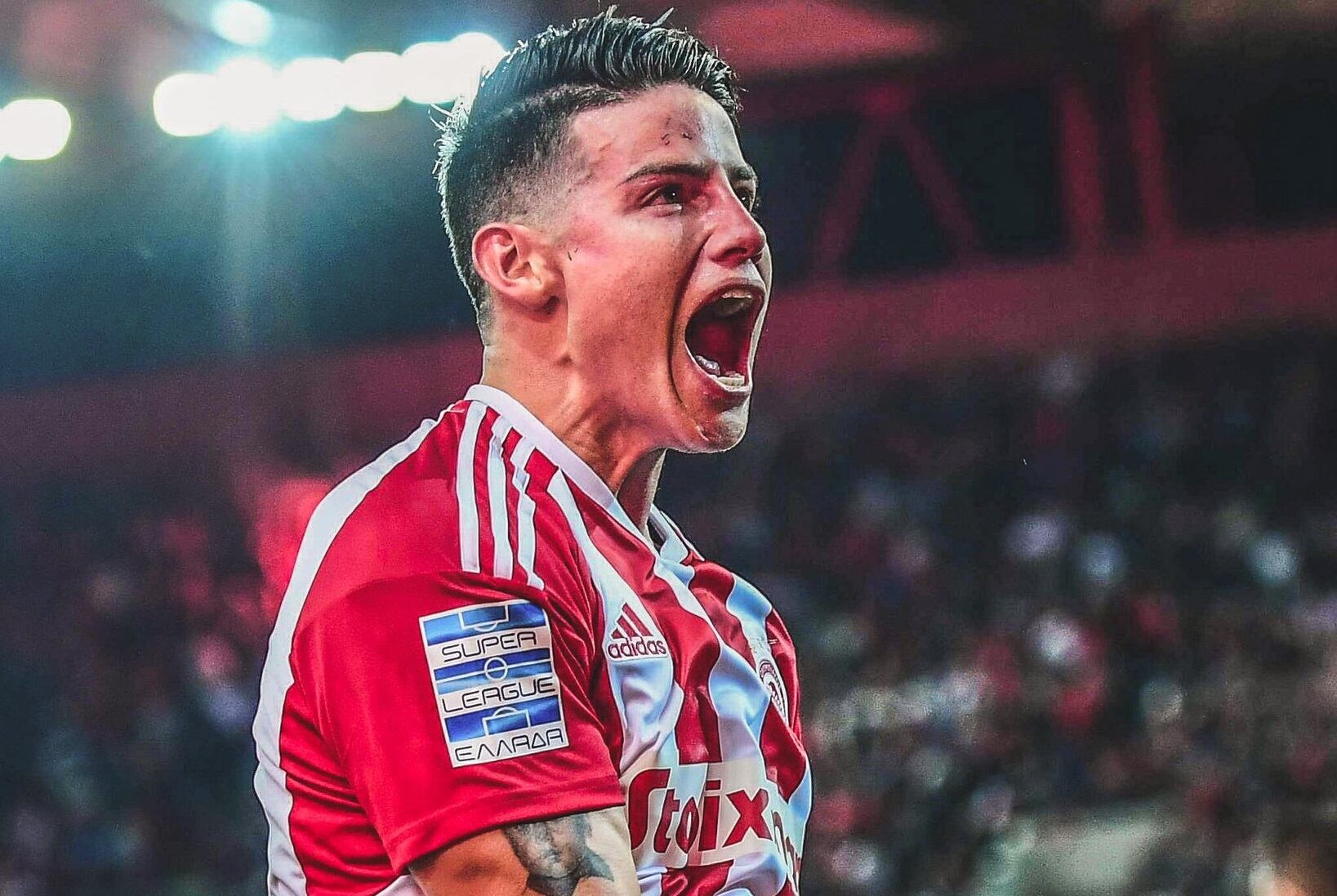 James Rodríguez, volante colombiano del Olympiacos / @olympiacosfc