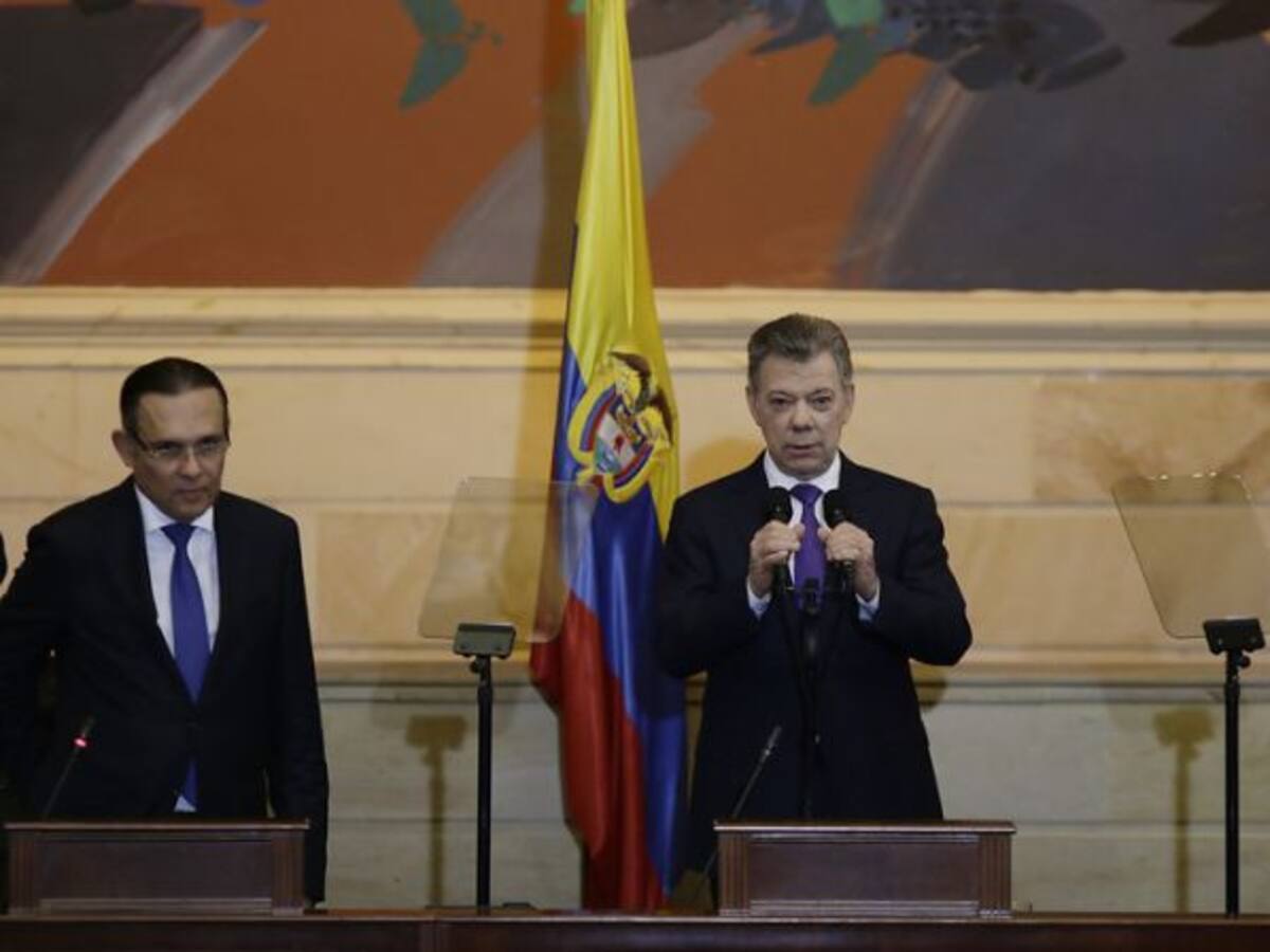 Las 12 frases del último discurso del presidente Santos ante el Congreso