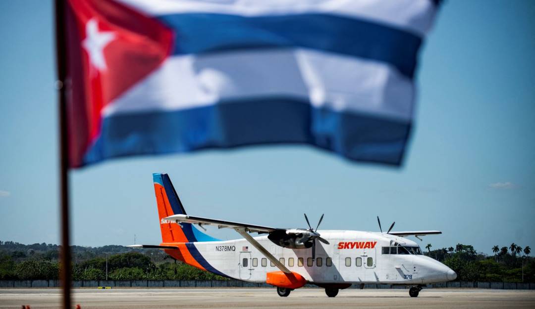 Llegada de una avioneta al Aeropuerto Internacional José Martí en Cuba.            Foto: Getty 