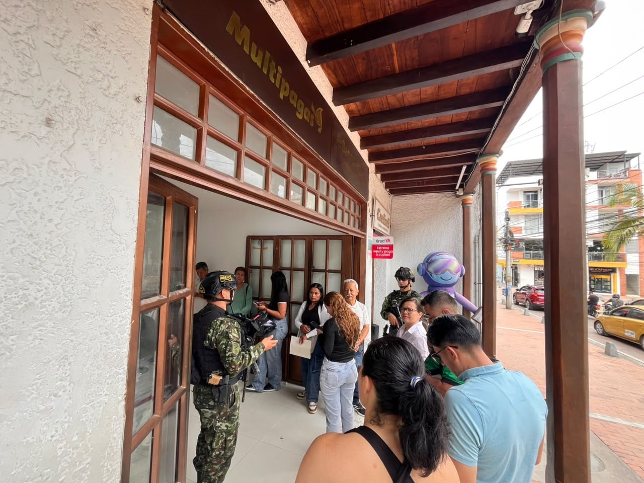 Llega a Pitalito el BAFUR, un equipo militar de fuerzas especiales urbanas. Foto: suministrada.