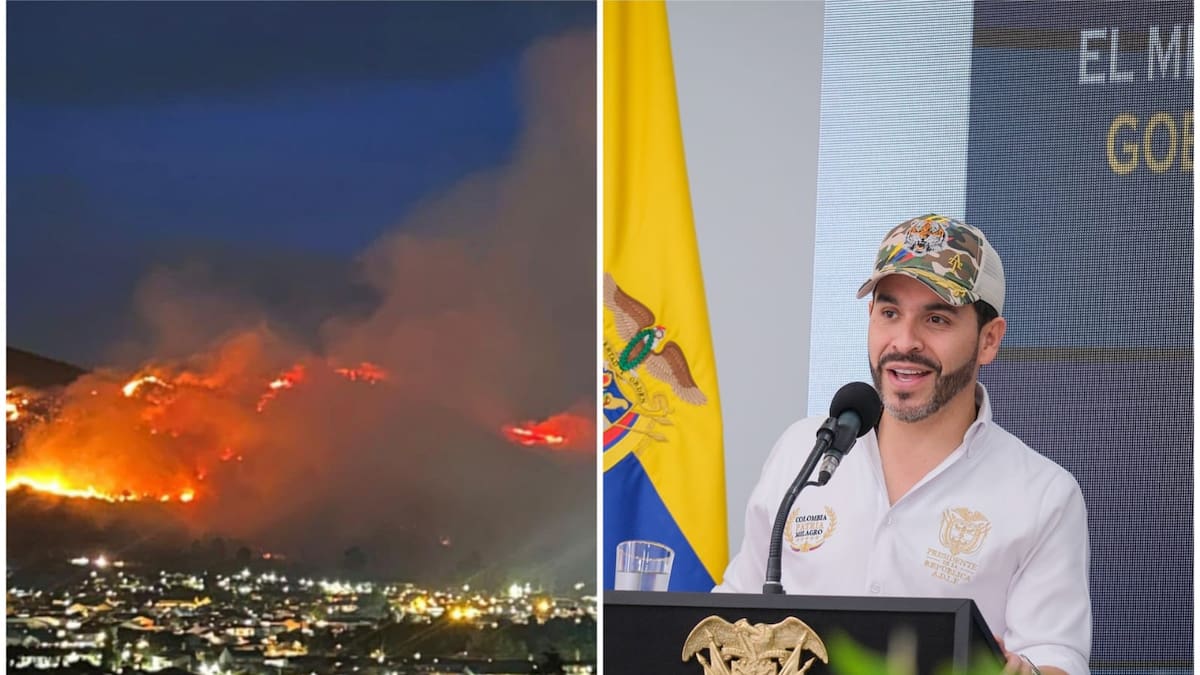 “Estamos con ustedes”: Presidente De La Espriella se refirió al incendio forestal en Villa de Leyva