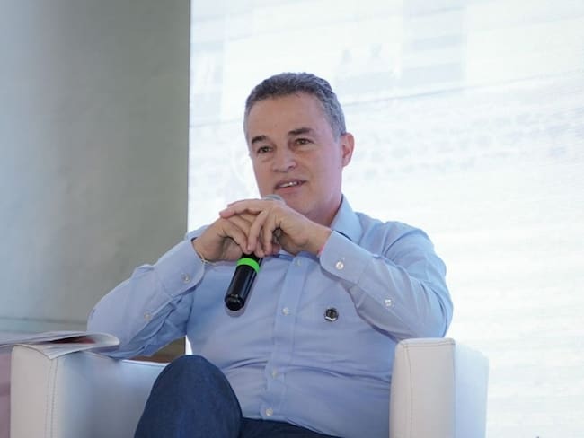 Aníbal Gaviria, Gobernador de Antioquia. durante el Festival de las Ideas 2023