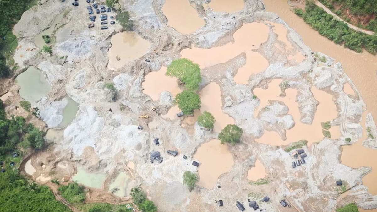 Cerca de 500 hectáreas han sido arrasadas por la minería ilegal en el sur del Tolima
