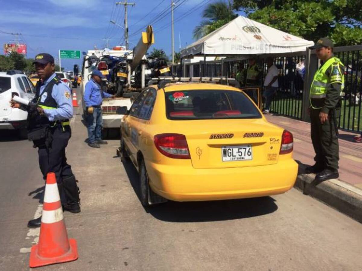 Van 490 vehículos inmovilizados en operativos durante tres días en Cartagena
