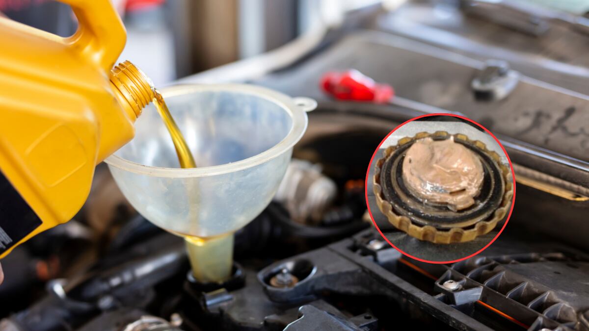 Agua en el aceite del carro (Getty Images)