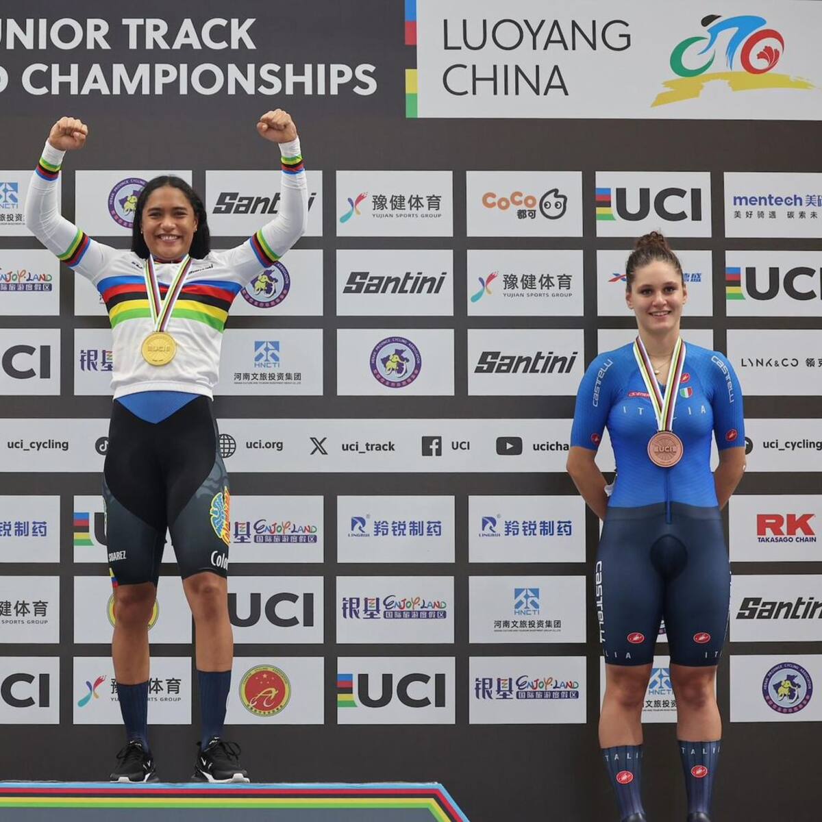 Stefany Cuadrado consigue su tercera medalla de oro en los Mundiales Junior de Ciclismo