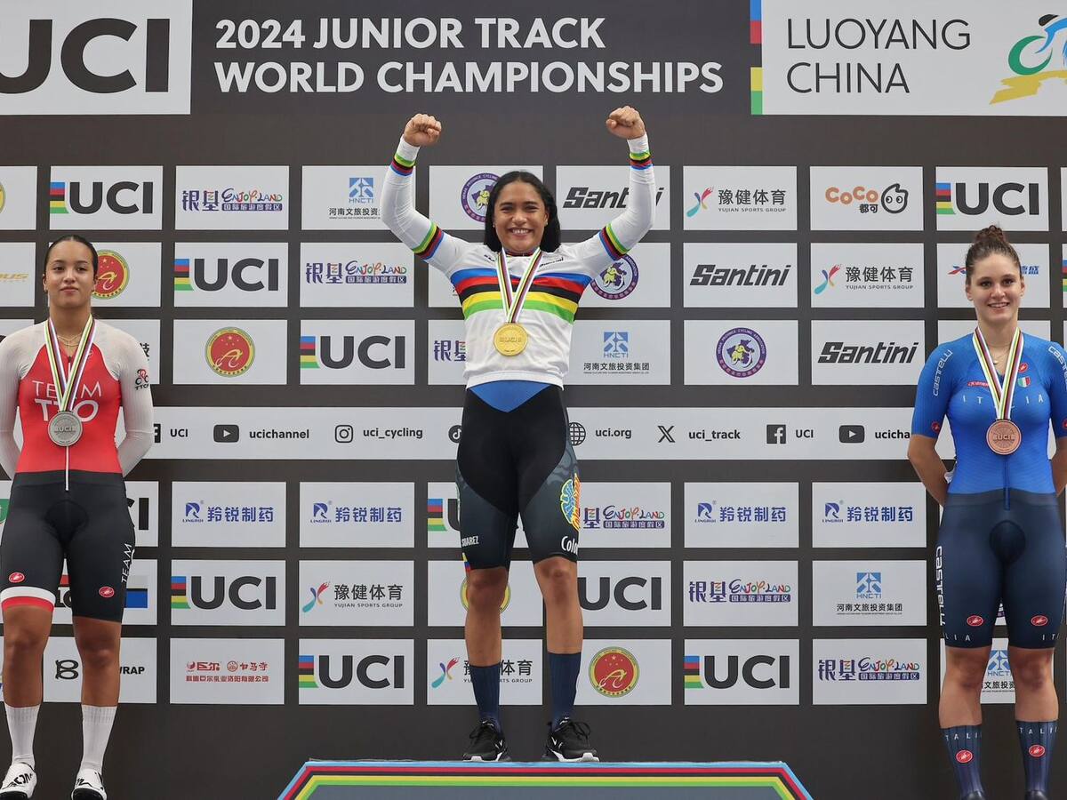 Stefany Cuadrado consigue su tercera medalla de oro en los Mundiales Junior de Ciclismo