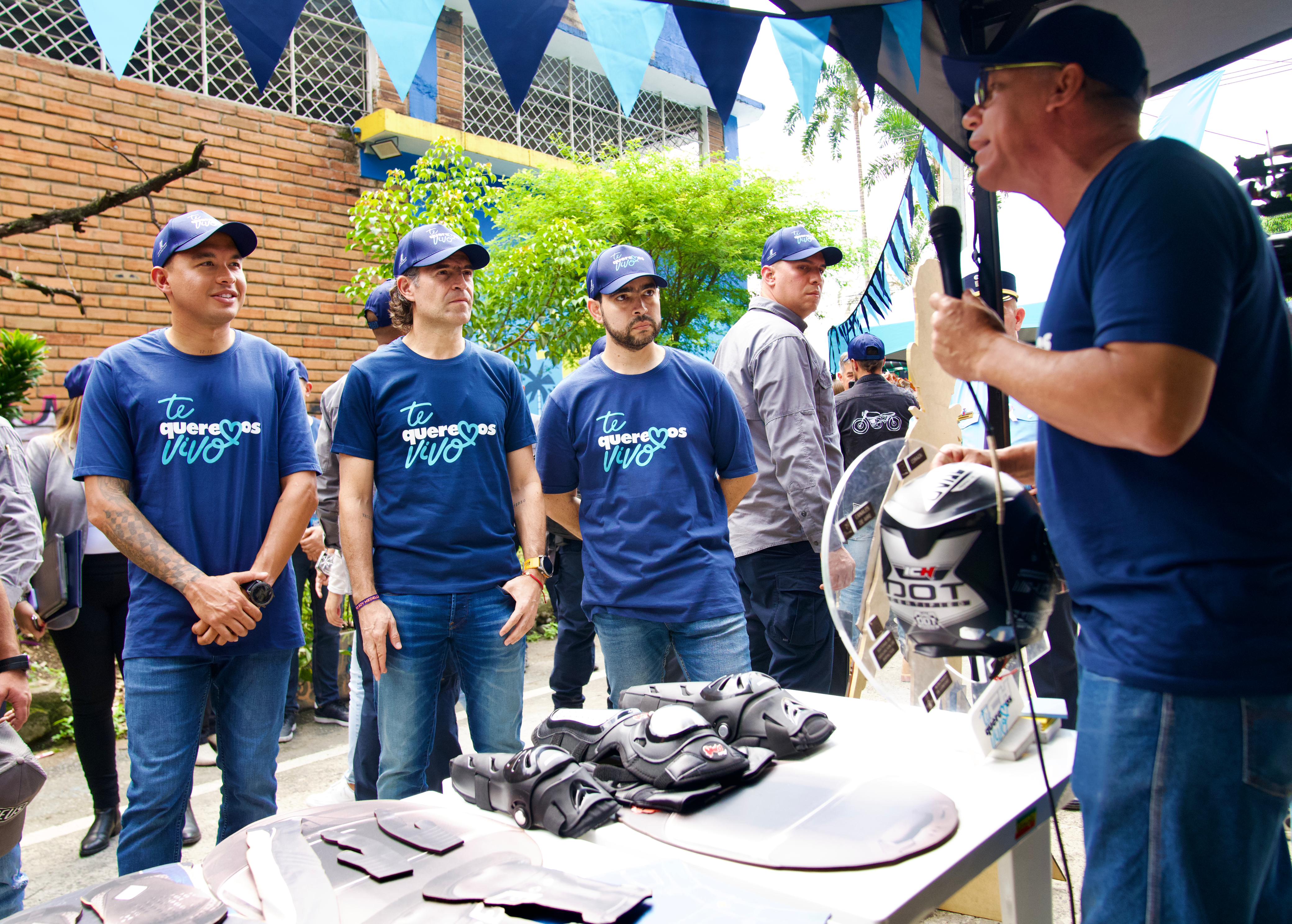 Campaña contra siniestros viales en Medellín. Foto: Alcaldía de Medellín.