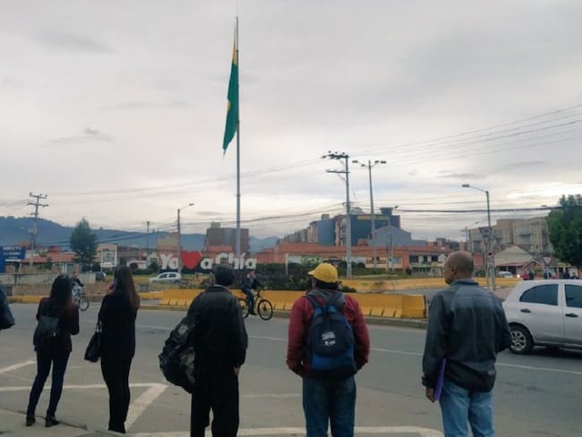 Algunos bloqueos en vías de Bogotá