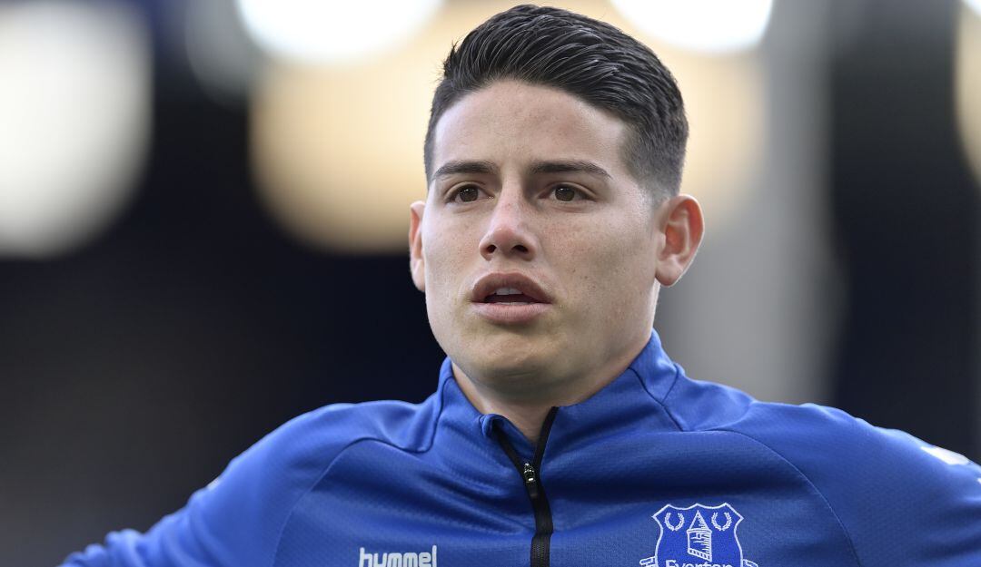 James Rodríguez se lesionó en la previa del juego ante el Aston Villa.