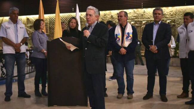 Álvaro Uribe Vélez en Manizales