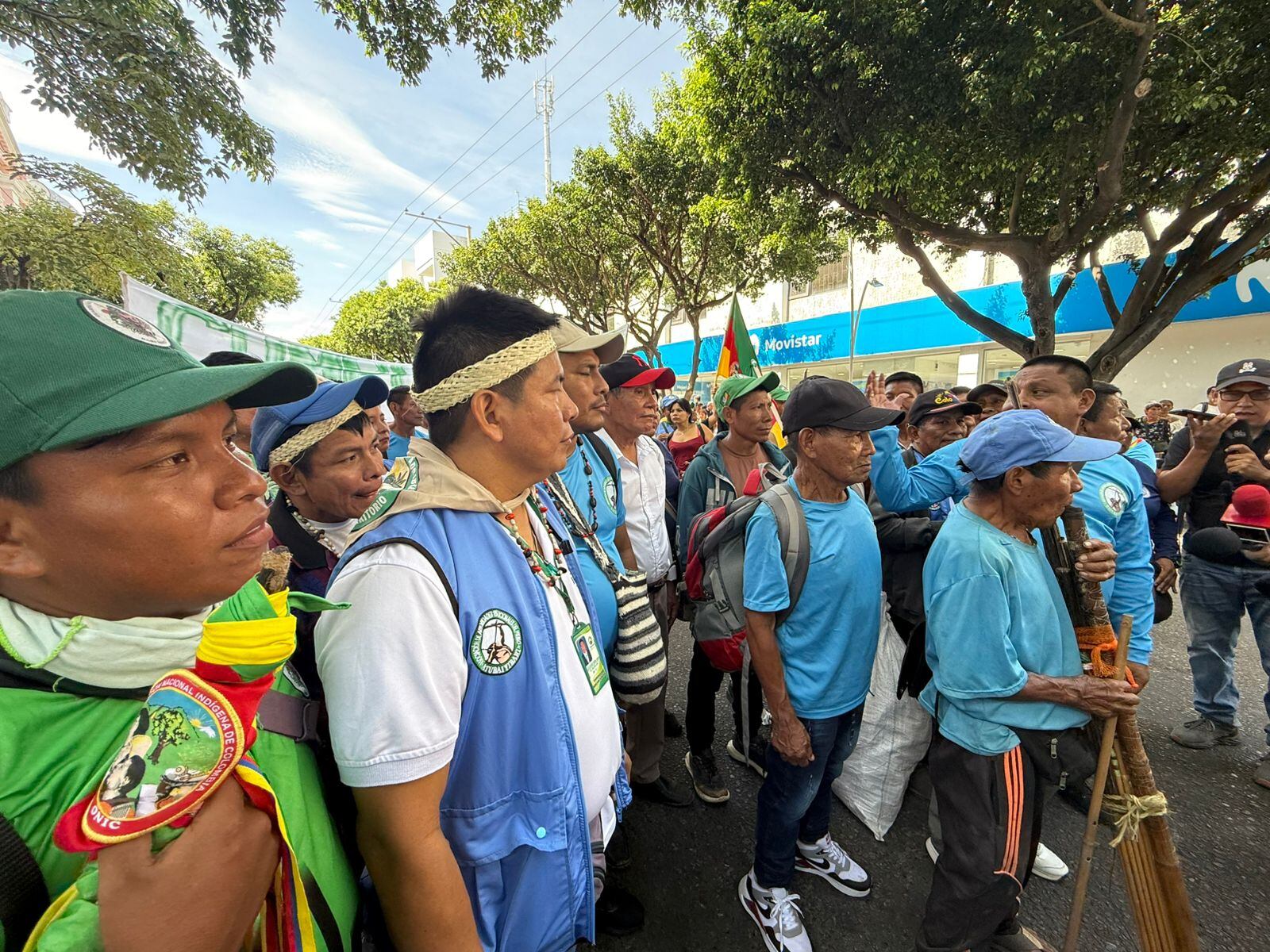 Protesta de la comunidad Barí en Cúcuta. / Foto: Caracol Radio.