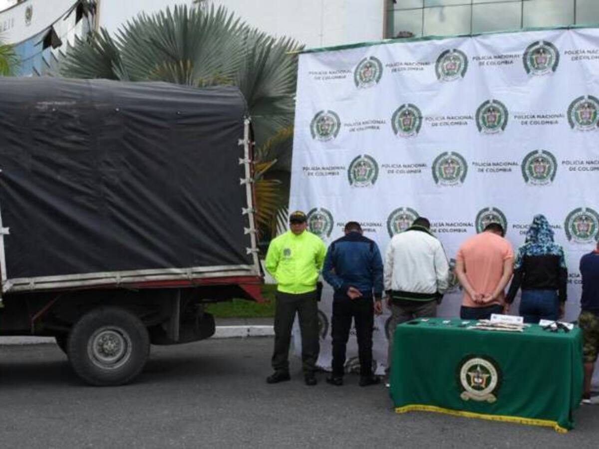En Pereira, capturaron presuntos asaltantes del banco Davivienda en Armenia