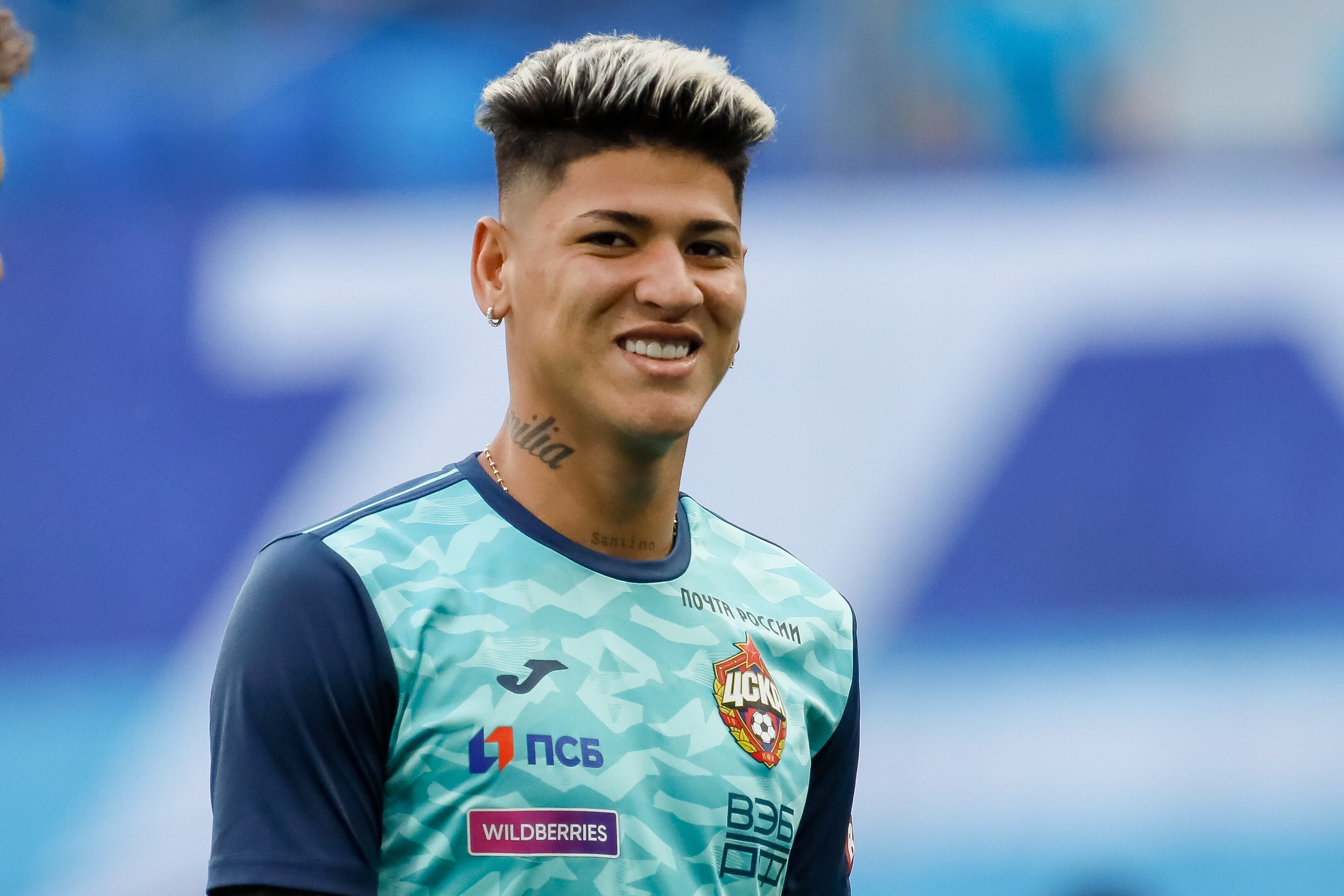 Jorge Carrascal con CSKA Moscú (Photo by Mike Kireev/NurPhoto via Getty Images)