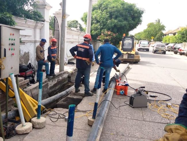 Aguas de Cartagena cierra Cuarta Avenida de Manga por trabajos