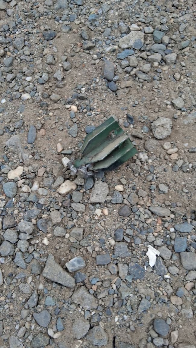 Con más de 20 explosivos lanzados desde drones, disidencias atacaron a la Policía en El Tambo, Cauca. Foto: Red apoyo Cauca .