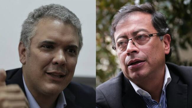 El gran debate nacional entre Iván Duque y Gustavo Petro se llevaría a cabo, en simultánea, el próximo jueves 14 de junio a las 8:00 p.m. Foto: Colprensa