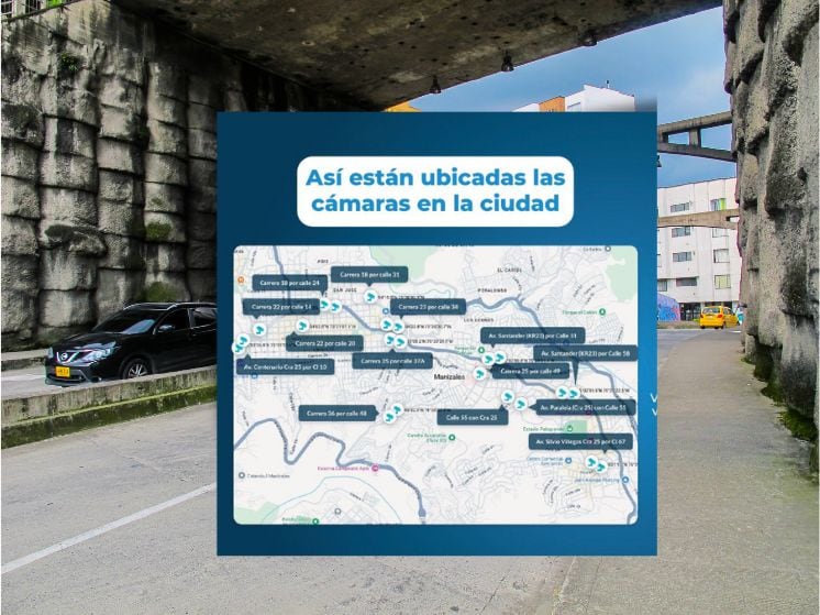 Mapa de fotodetección en Manizales