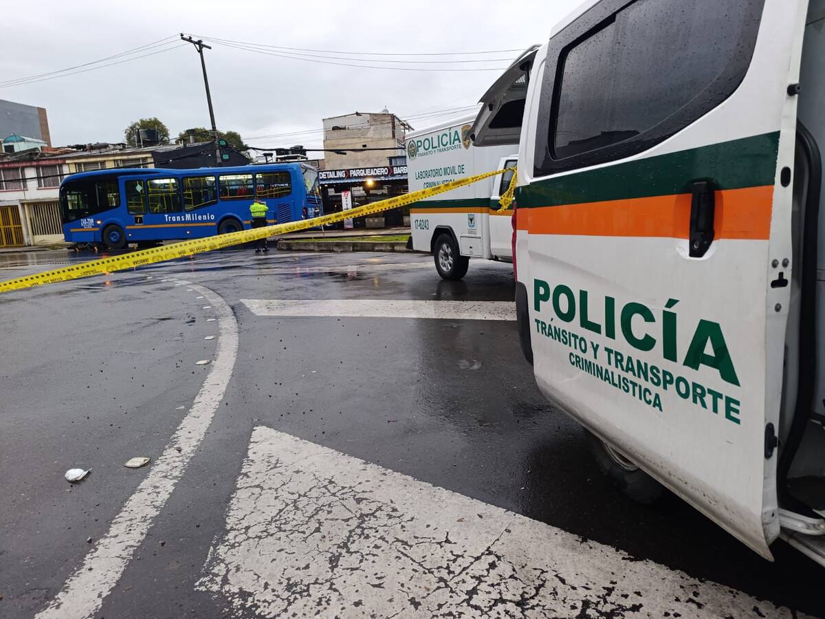 Cierre de la Avenida Rojas en Bogotá por accidente de tránsito