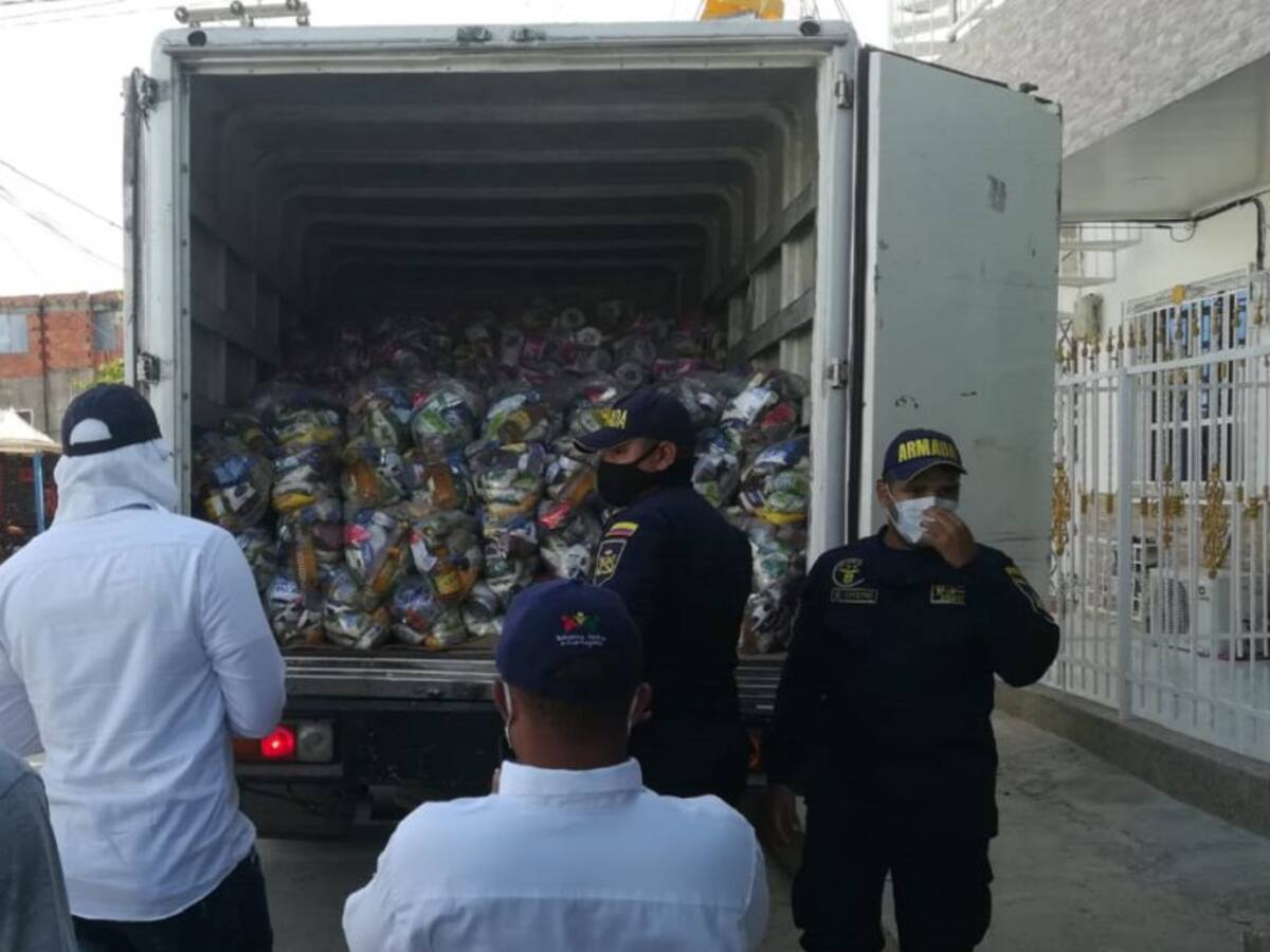 Más de 5.600 mercados fueron entregados con ayuda de la Armada en Cartagena