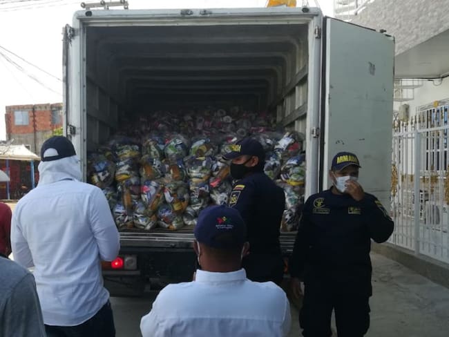Más de 5.600 mercados fueron entregados con ayuda de la Armada en Cartagena
