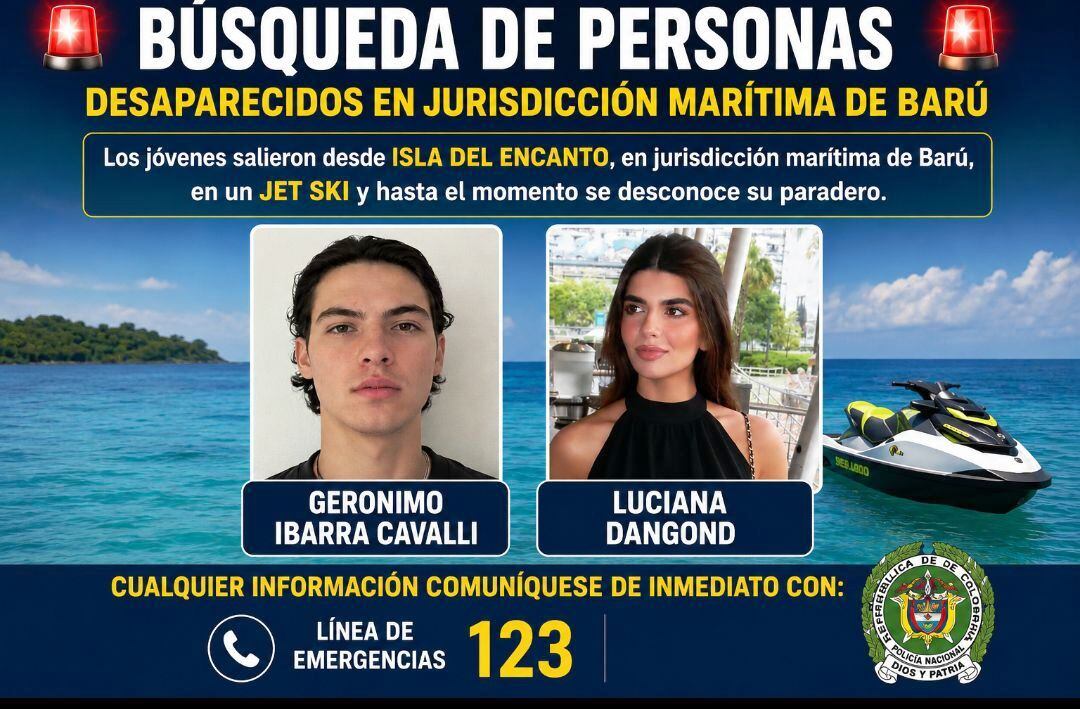 Los jóvenes estaban a bordo de una moto acuática
