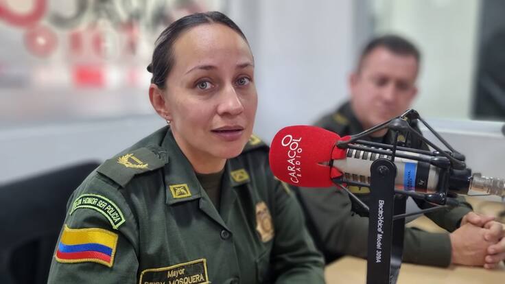 Mayor Deisy Mosquera de la Policía Nacional explica el nuevo modelo nacional de vigilancia comunitaria por cuadrantes