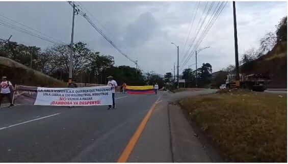 Protesta No más Peajes- foto cortesía