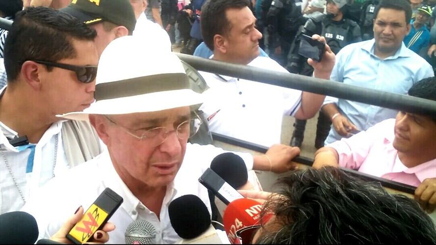 expresidente  Álvaro Uribe. Foto: Audrey Carrillo