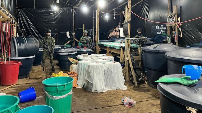 Laboratorio desmantelado en Cumbal