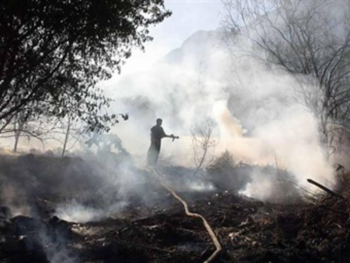 Incendio en el Parque de los Nevados